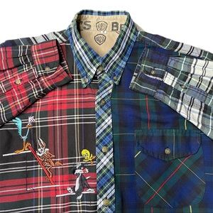 Vintage Looney Tunes button up long sleeve shirt